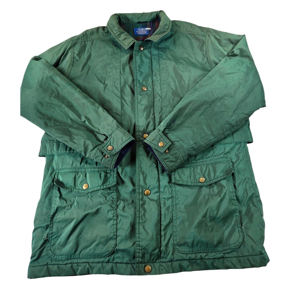 Vintage Lobo by Pendleton Mens L Green Thinsulate Insulated Field Jacket USA